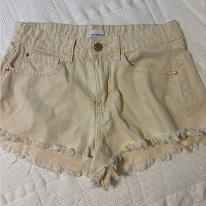 WeWoreWhat Cream Jean Shorts